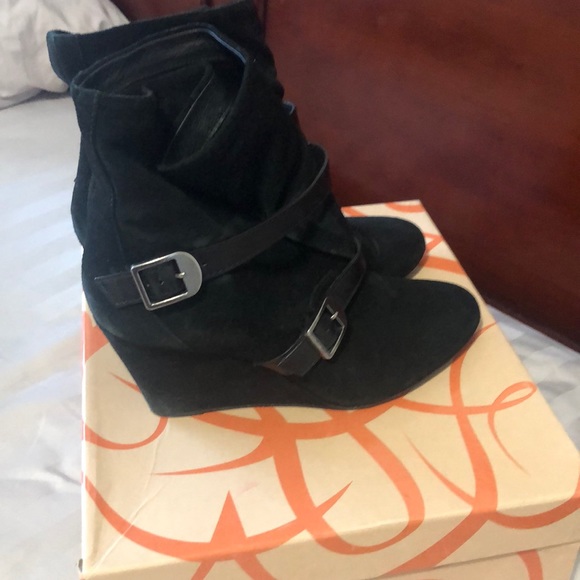 Via Spiga - black wedged ankle booties - Picture 2 of 3